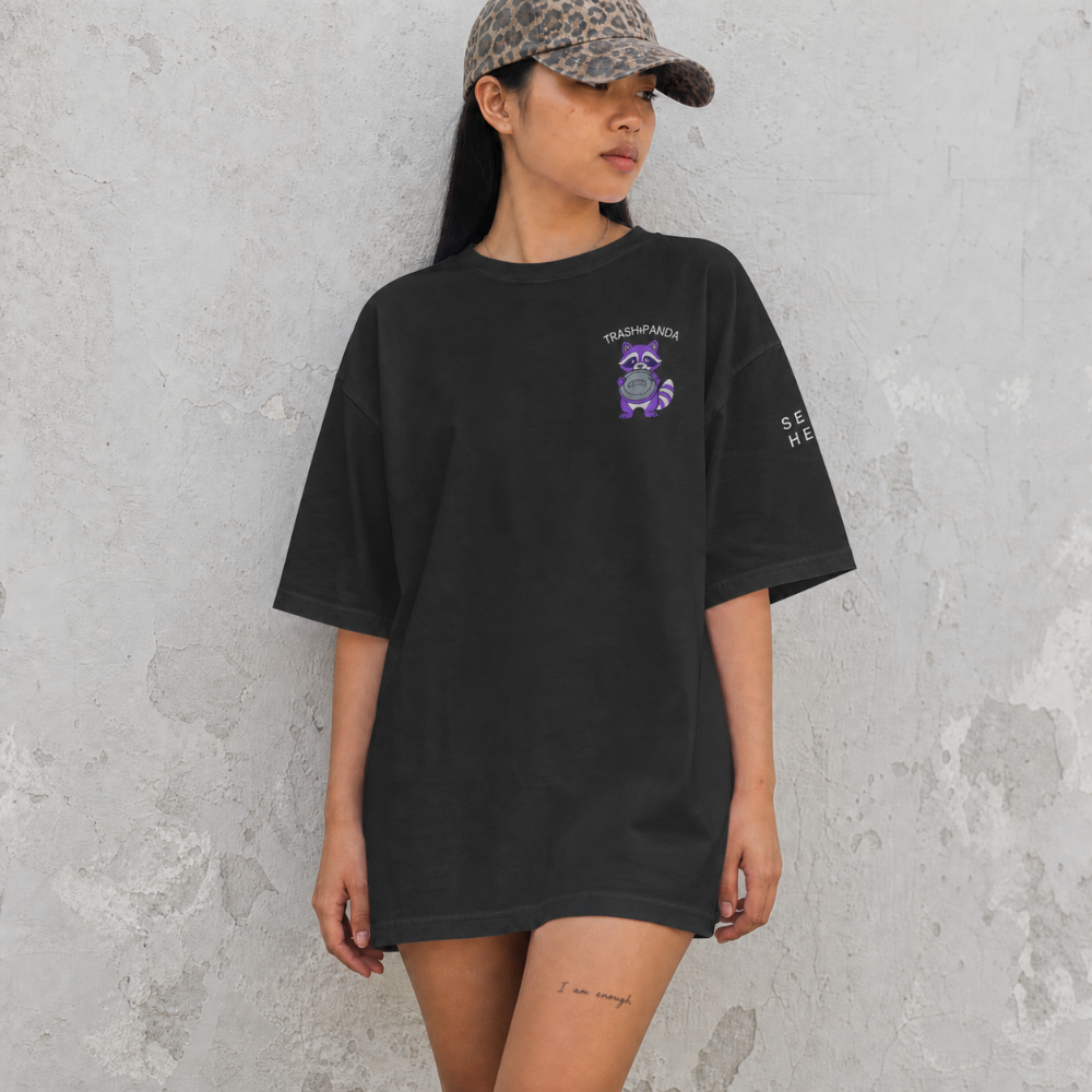 Trash Panda Embroidered T-Shirt | Comfort Colors 1717 | Sizes S-4XL