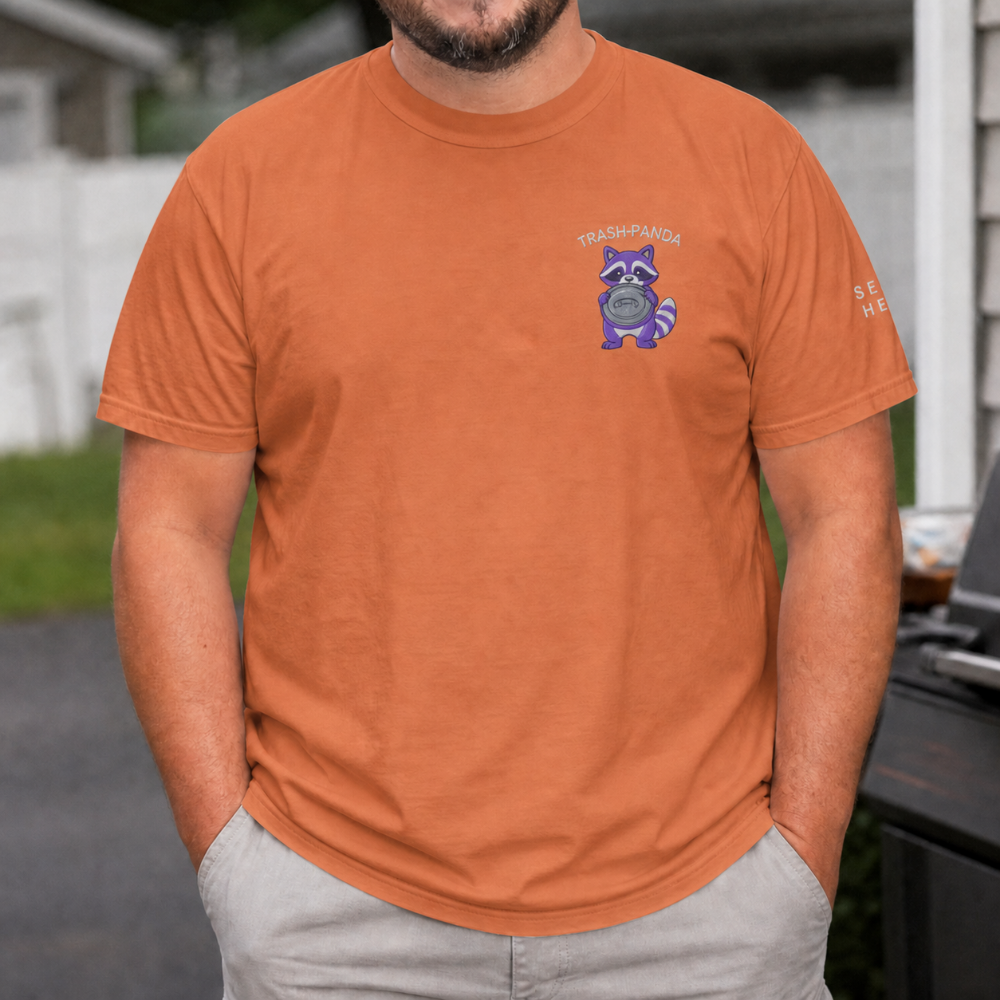 Trash Panda Embroidered T-Shirt | Comfort Colors 1717 | Sizes S-4XL