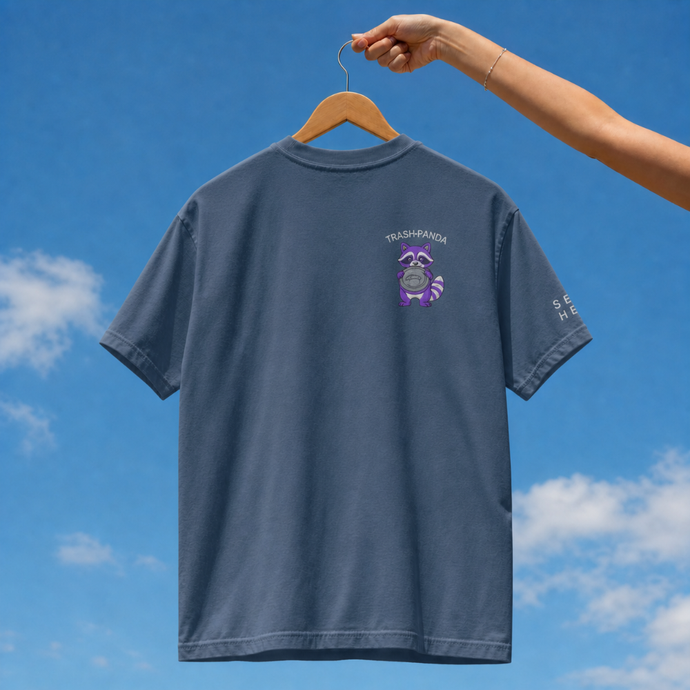 Trash Panda Embroidered T-Shirt | Comfort Colors 1717 | Sizes S-4XL
