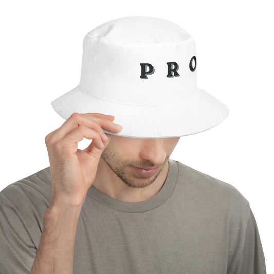 "PRO" 3D Embroidered Canvas Bucket Hat | Premium Performance Sun Protection Hat