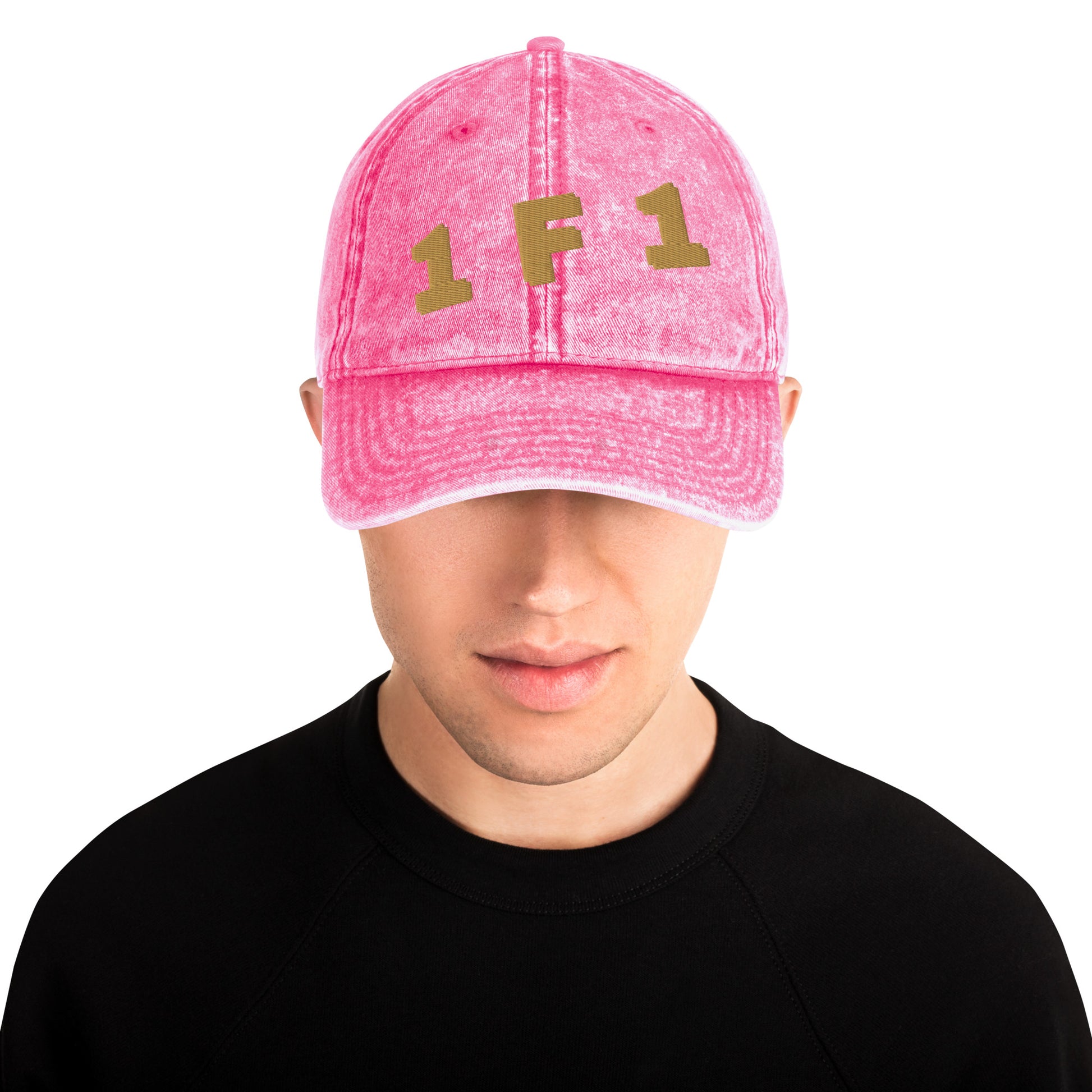 1F1 Embroidered Distressed Dad Hat, Premium Cotton Baseball Cap with Detailed Embroidery by Nova and Joy